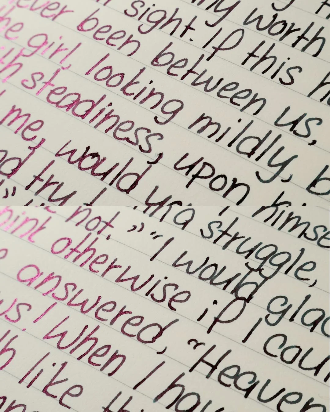 Diamine Laurel print macro 1
