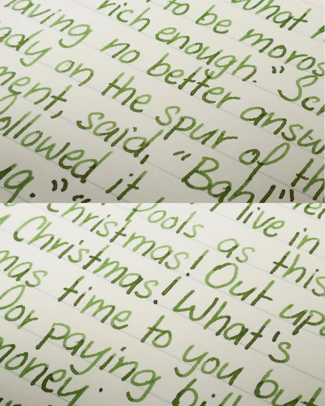 Diamine Mistletoe print macro