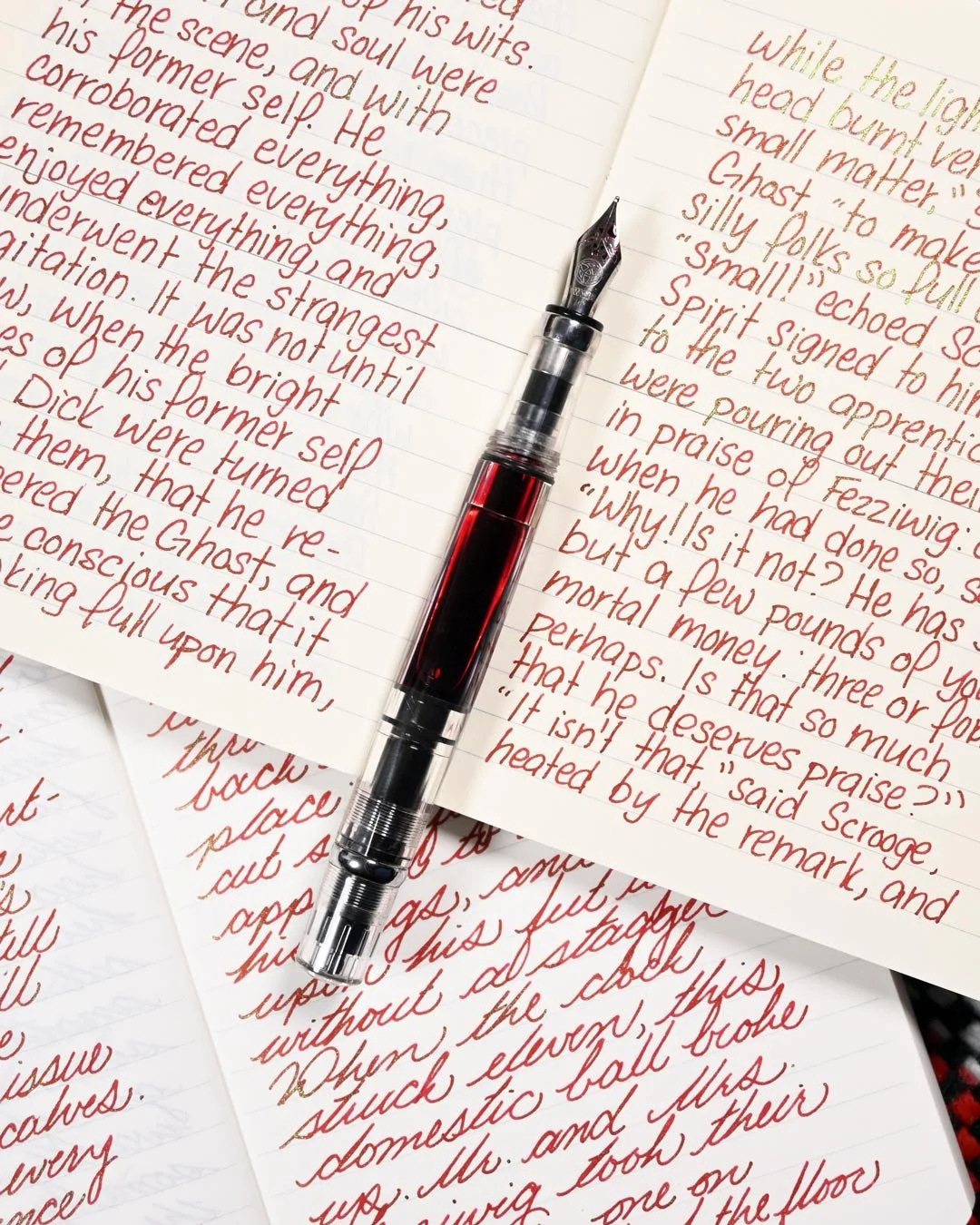 Diamine Ruby Taffeta writing sample 6