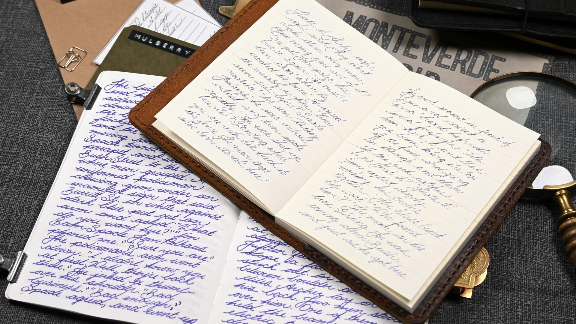 Monteverde Mulberry Noir writing sample 2