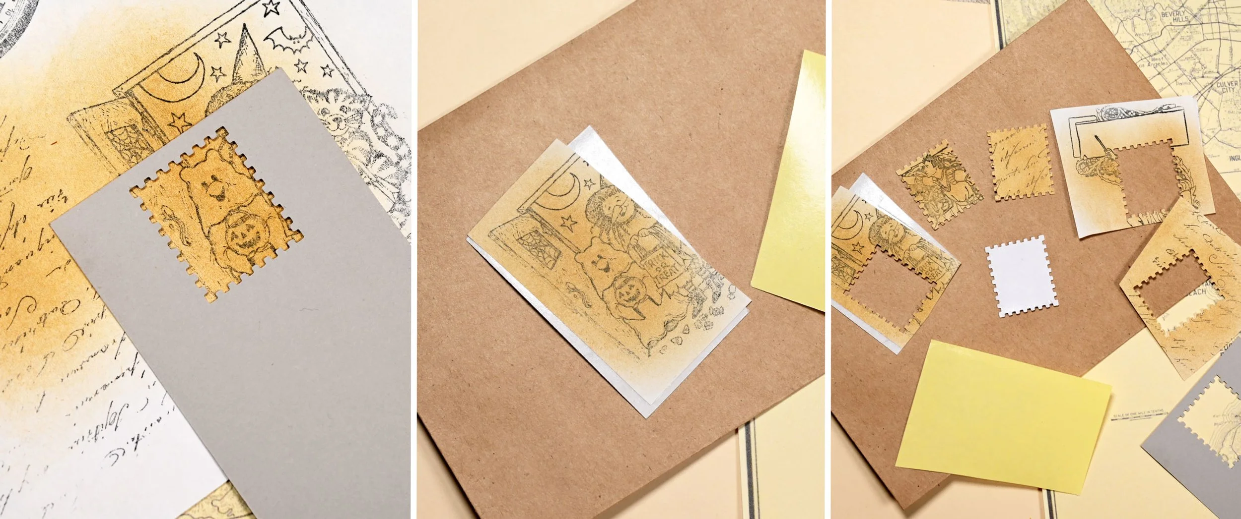 Using adhesive sheets with the super punch