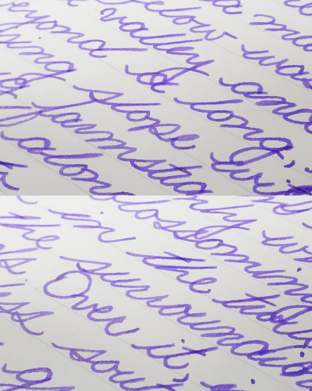 Diamine Violet cursive macro 1