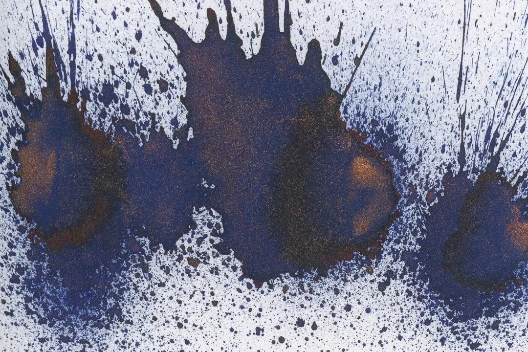 Diamine Frostbite ink splat