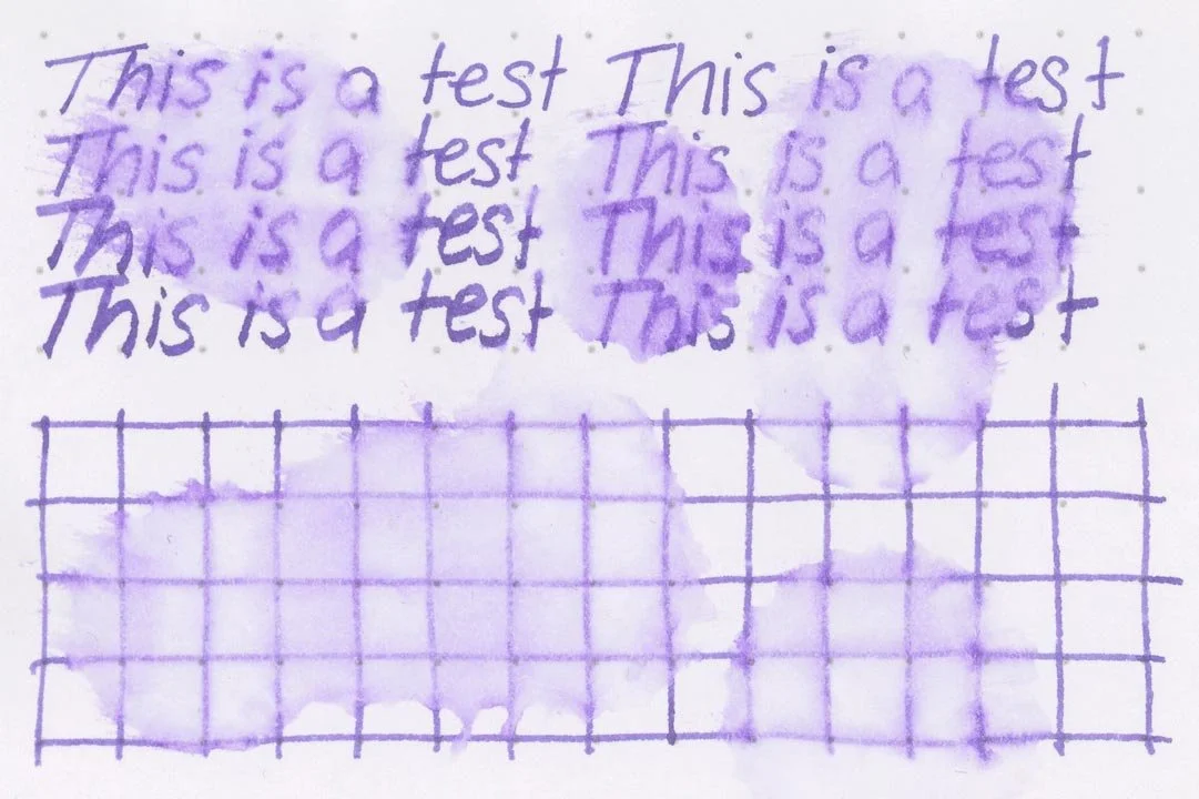 Diamine Violet water resistance