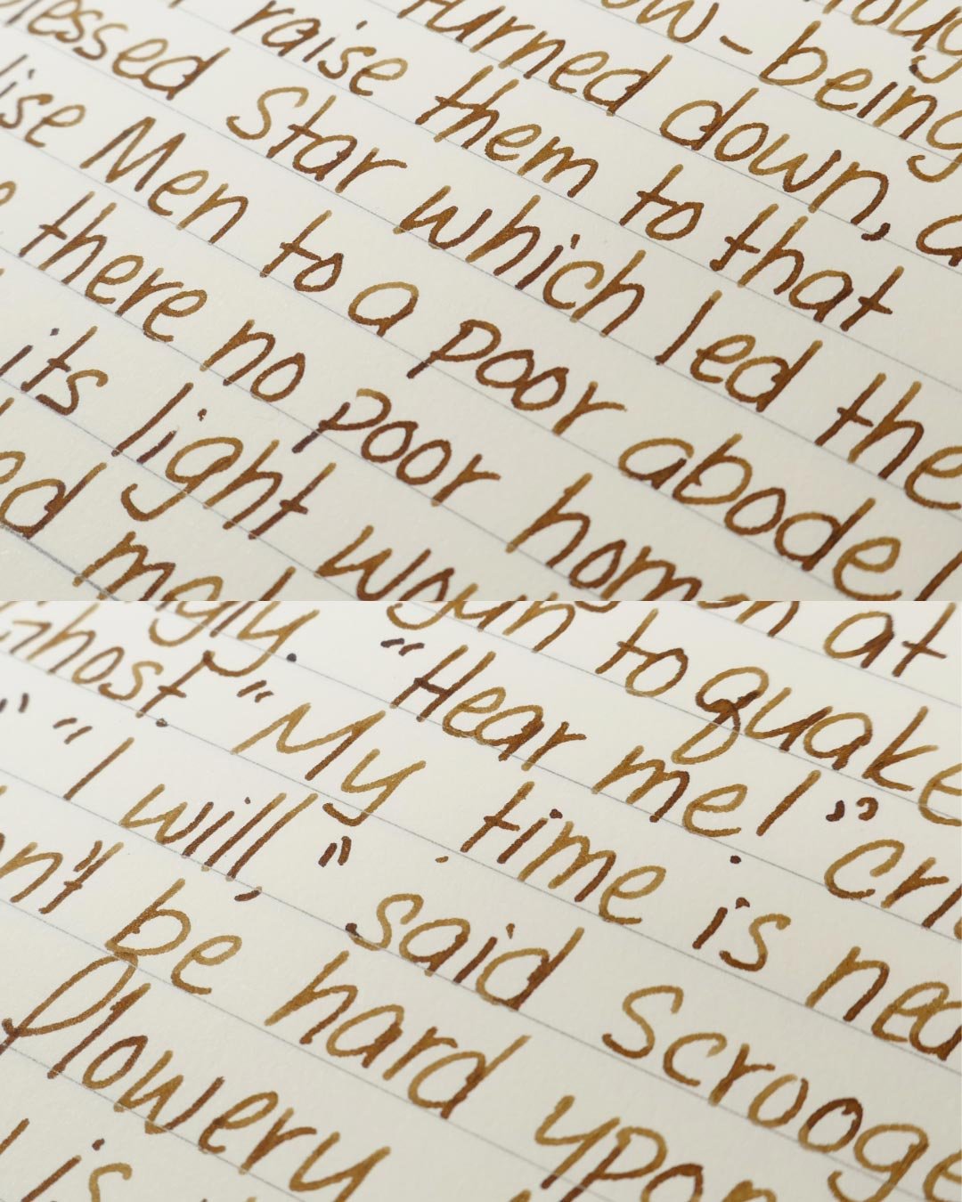 Diamine Smoky Tobacco print macro 1
