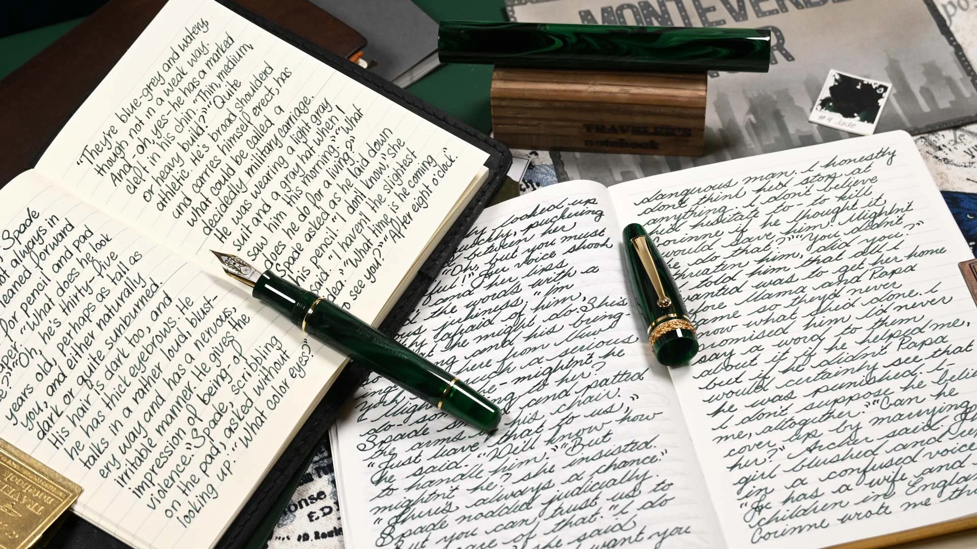 Monteverde Jade Noir writing sample 2