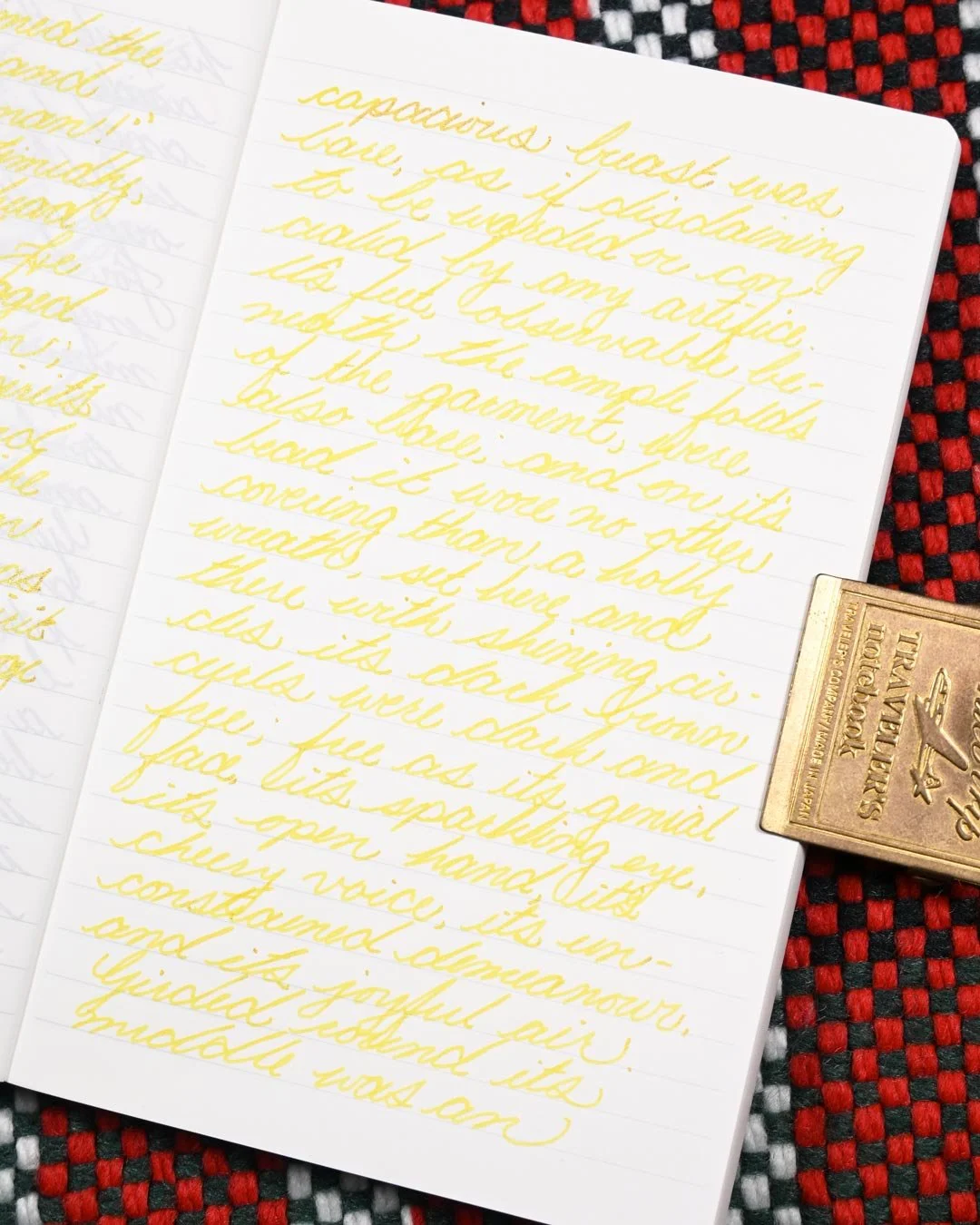 Diamine Pineapple Spritz writing sample 4
