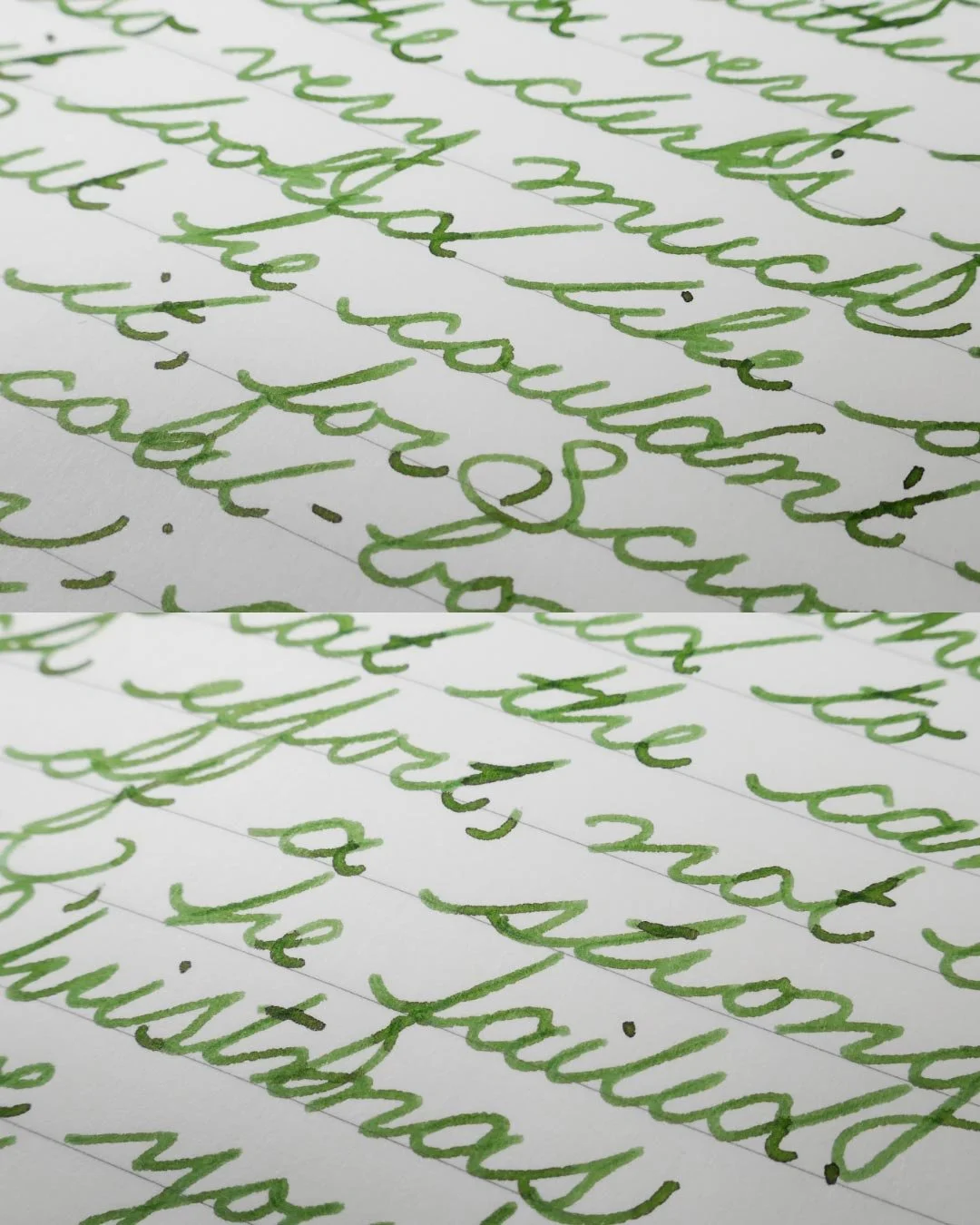 Diamine Mistletoe cursive macro