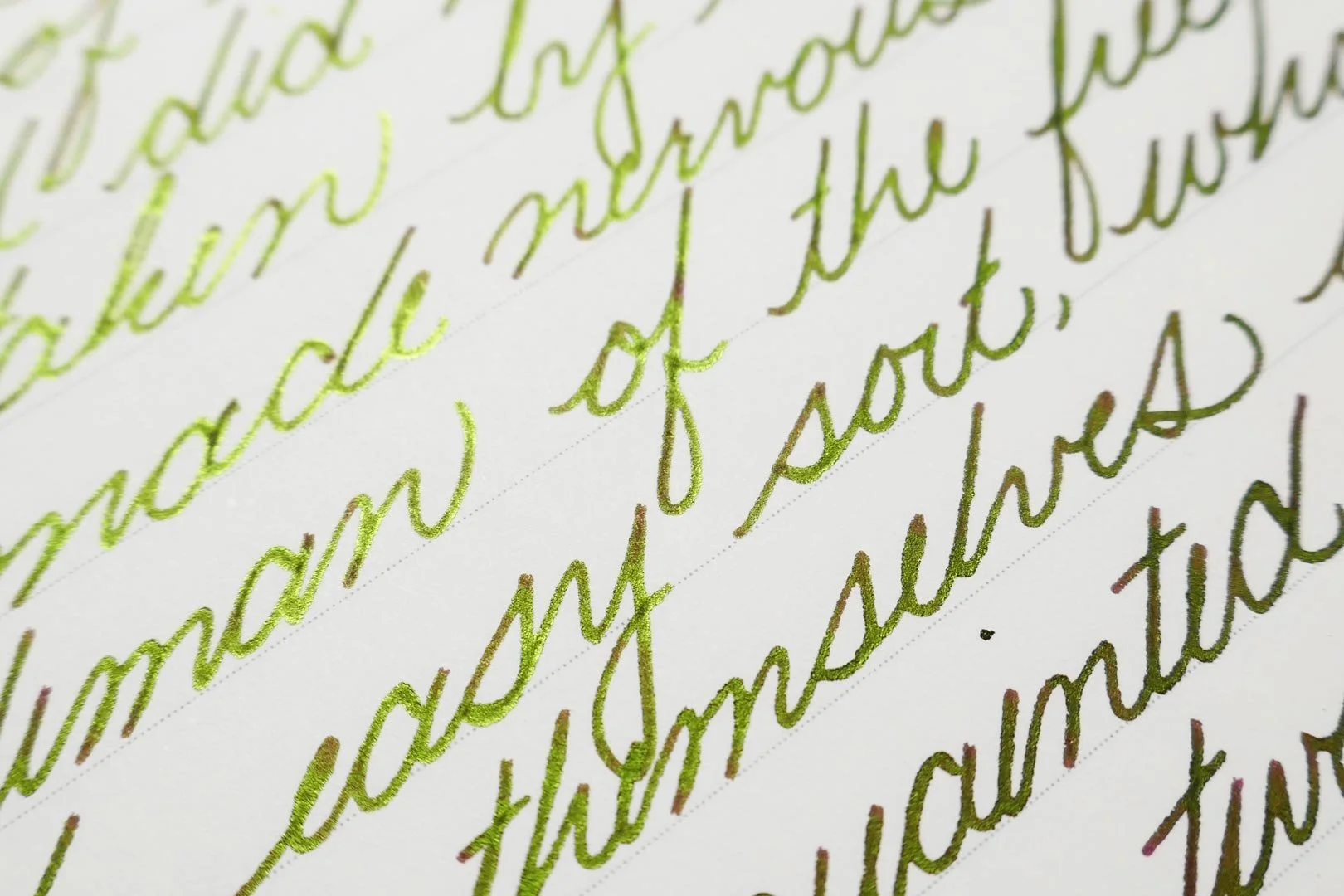 Diamine Chaos cursive macro 2