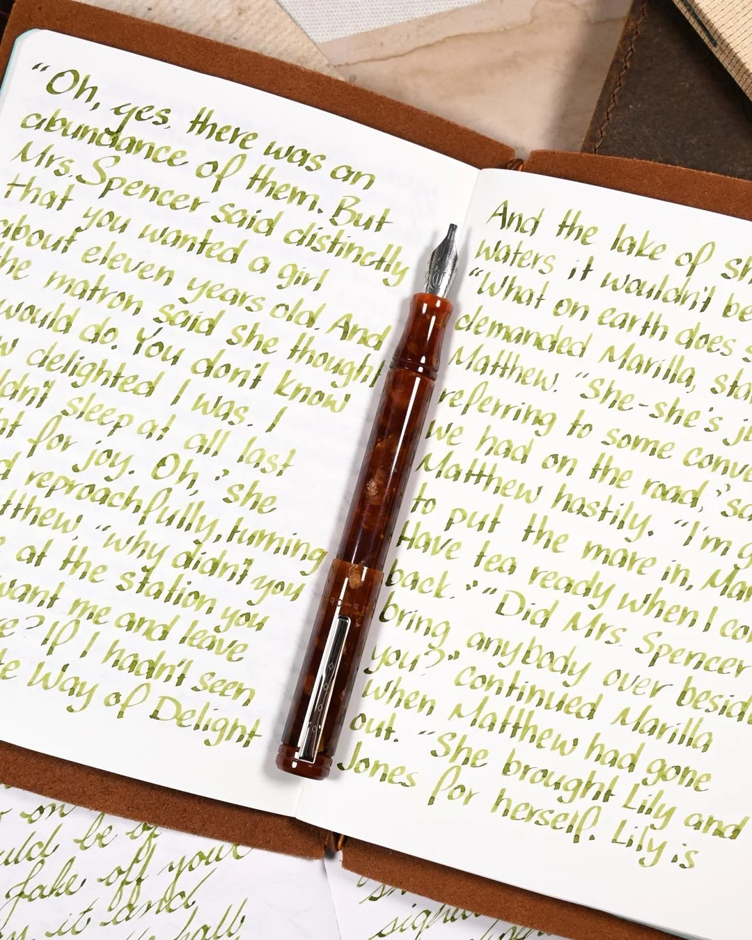 Vinta Sea Kelp Leyte writing sample with Franklin-Christoph model 20 3