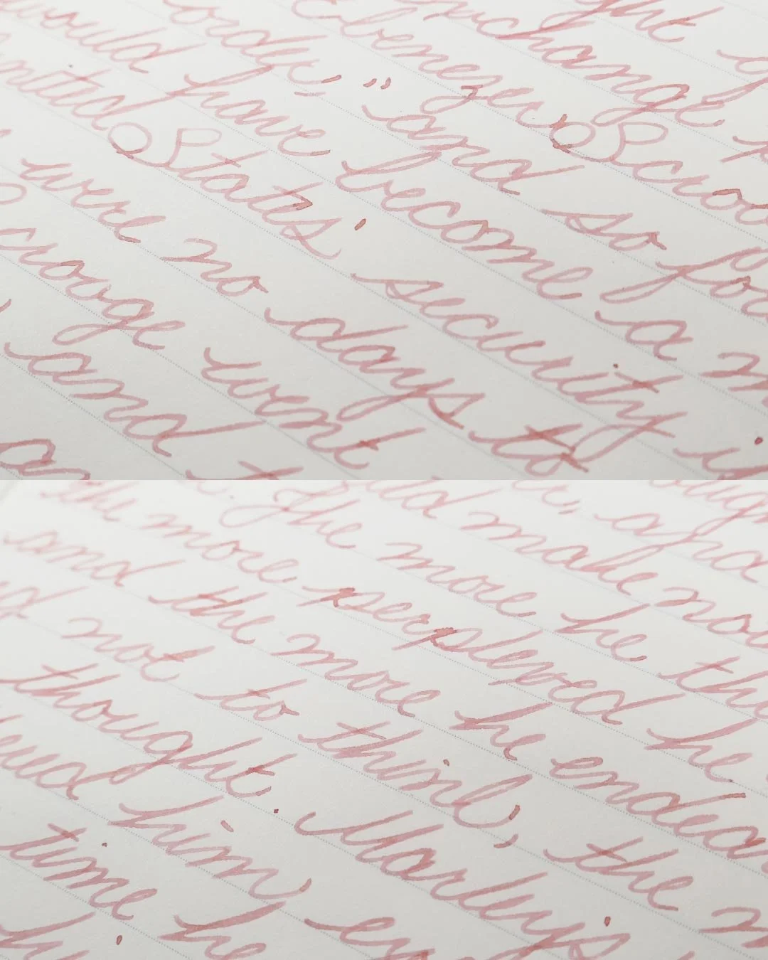 Diamine Blush cursive macro 1