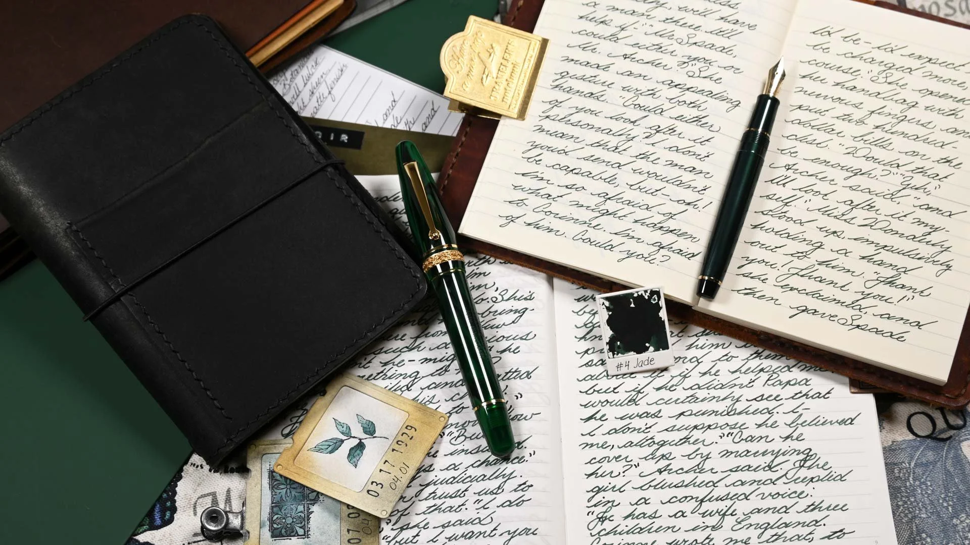 Monteverde Jade Noir writing sample 2