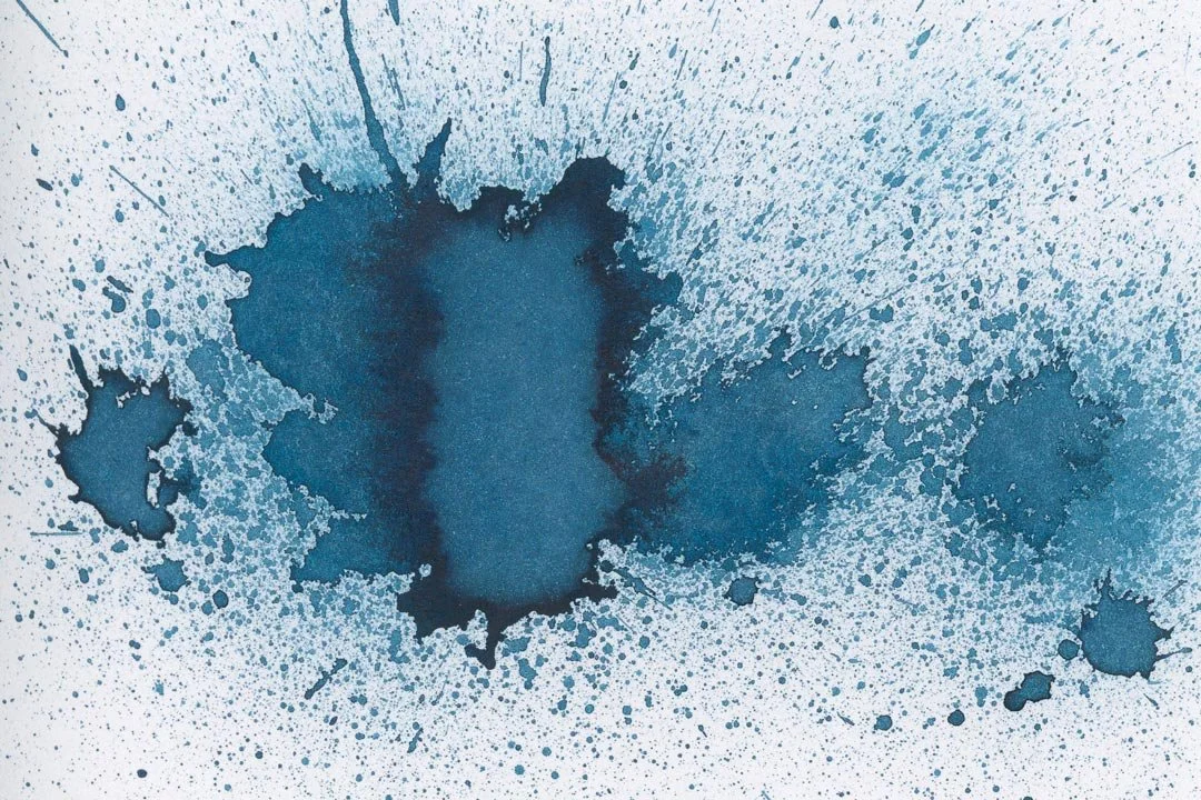 Diamine Brrr! ink splat