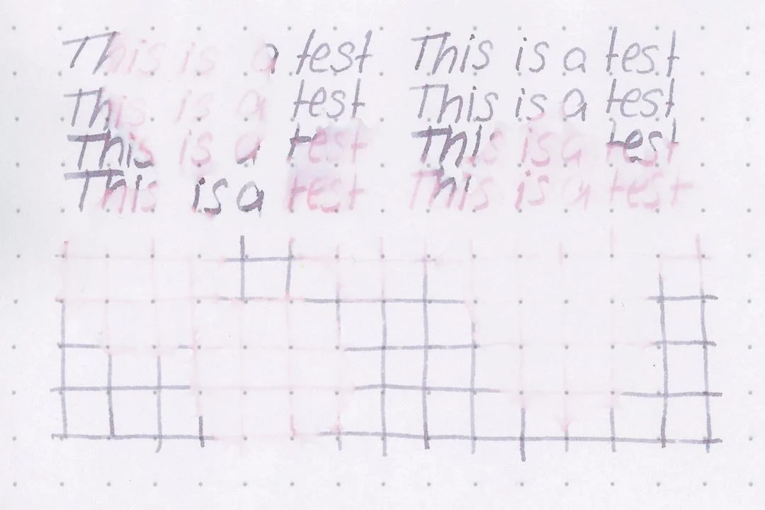 Diamine Lady Grey water resistance