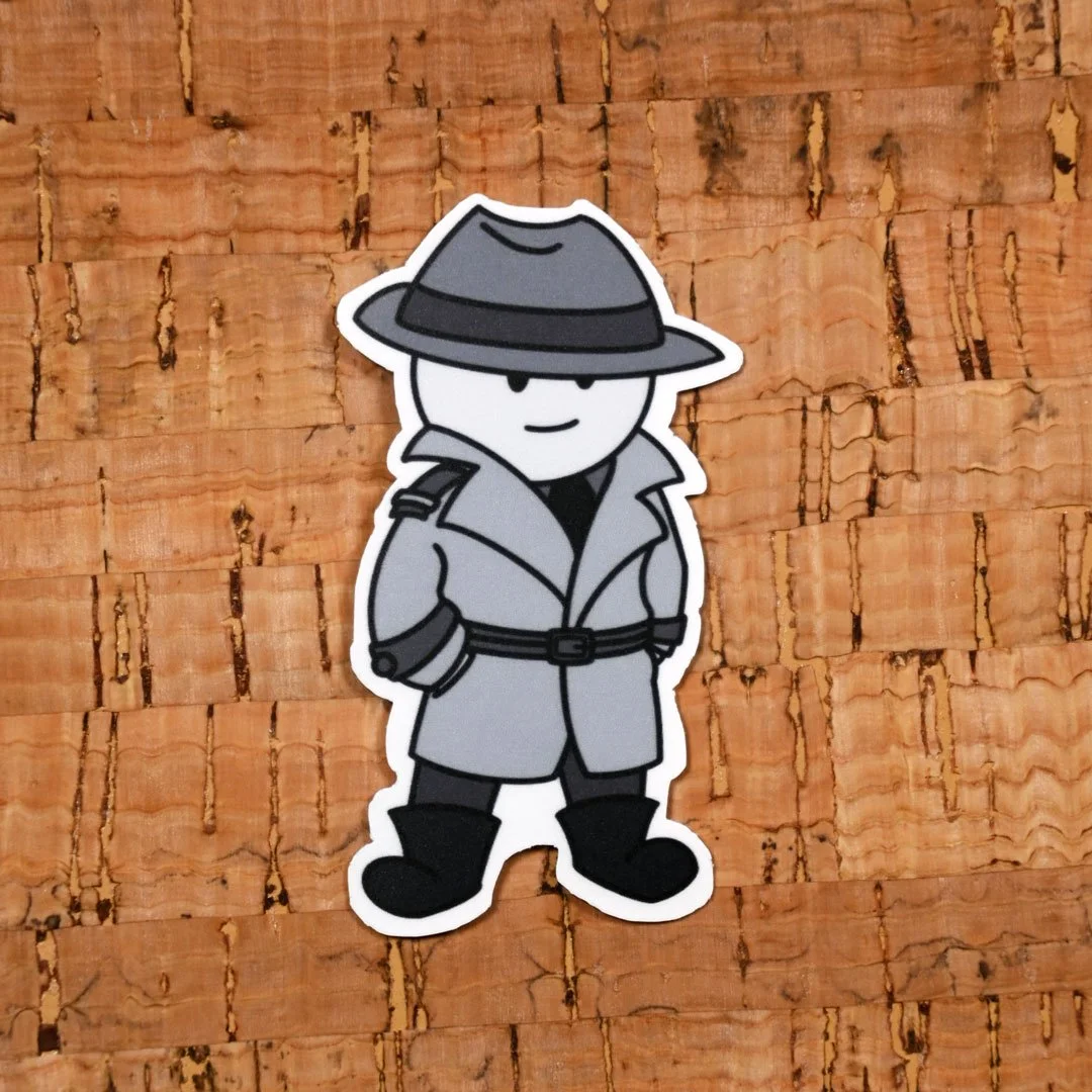 Noir Knight 2" Sticker