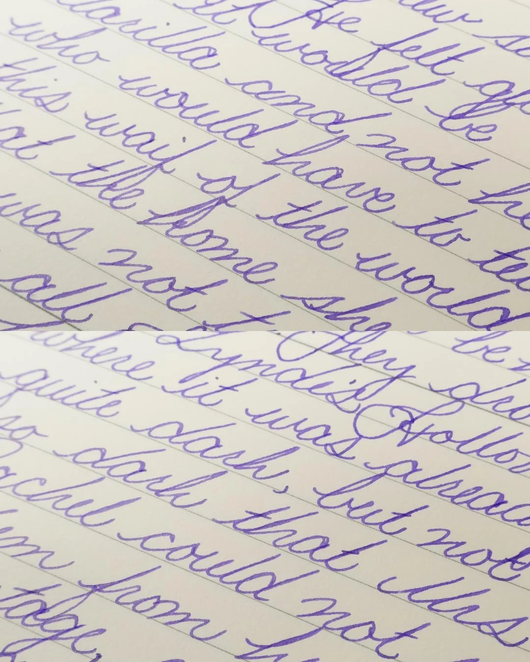 Diamine Violet cursive macro 2