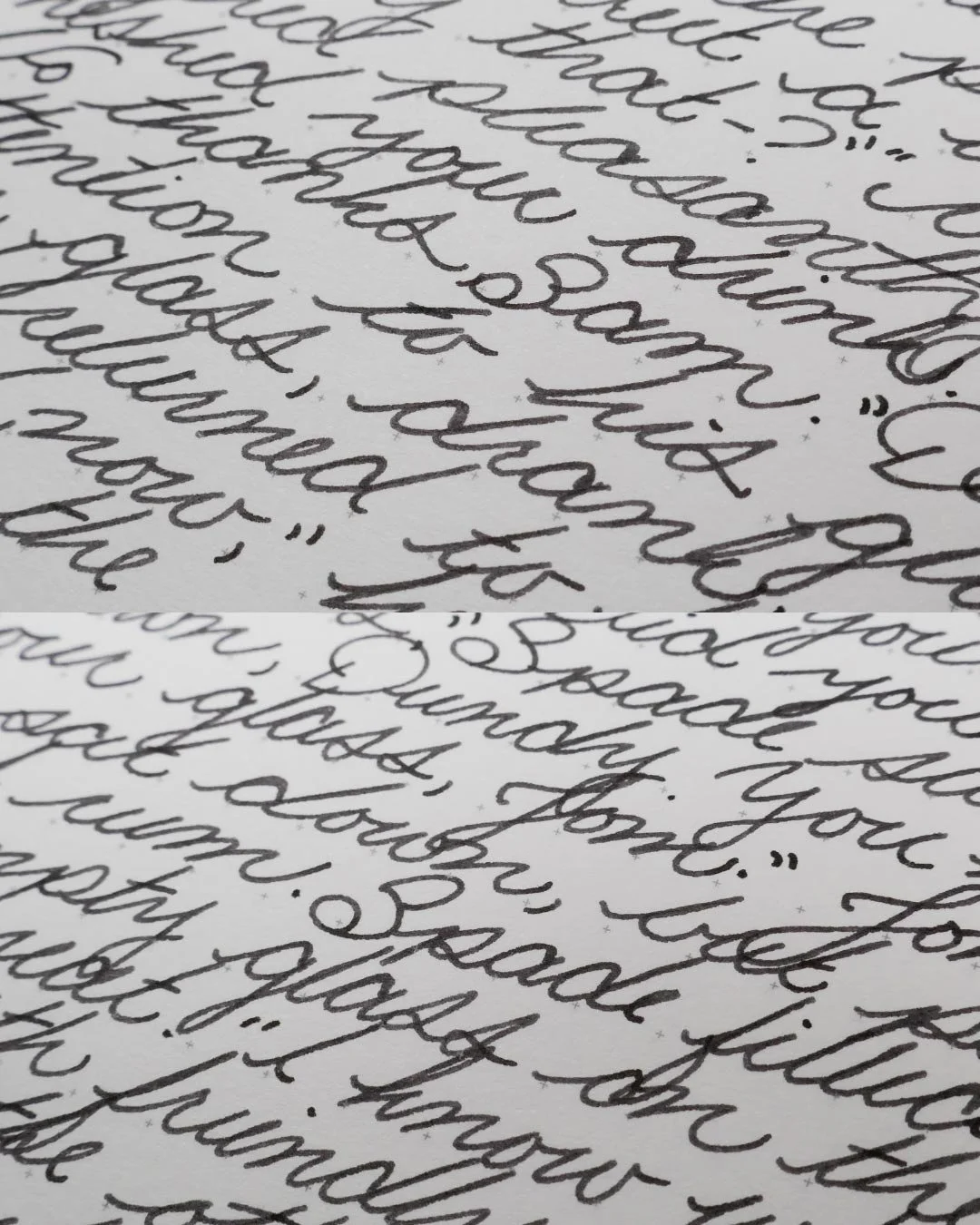 Monteverde Raven Noir cursive macro 2