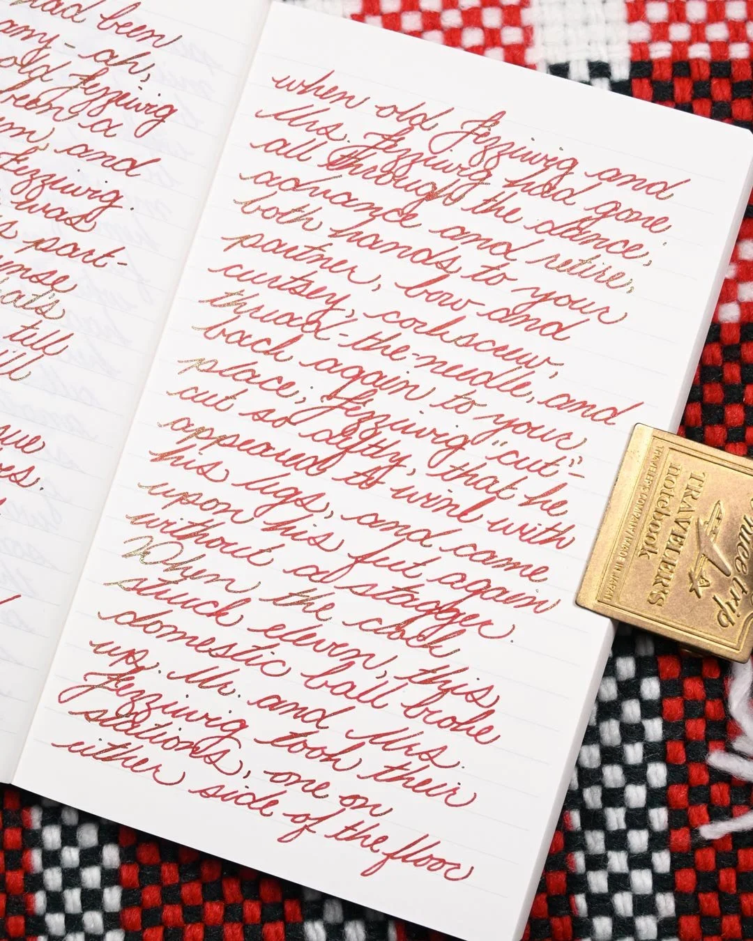 Diamine Ruby Taffeta writing sample 4