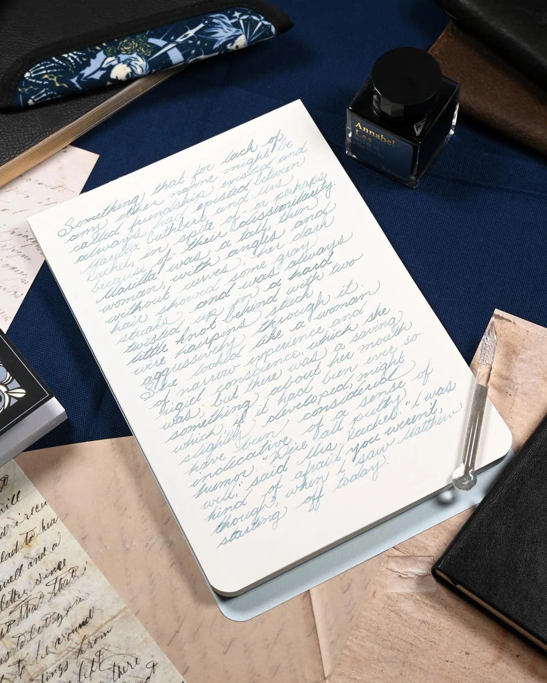 Wearingeul Annabel Lee writing sample with Dominant Industry Ink Muddler 2