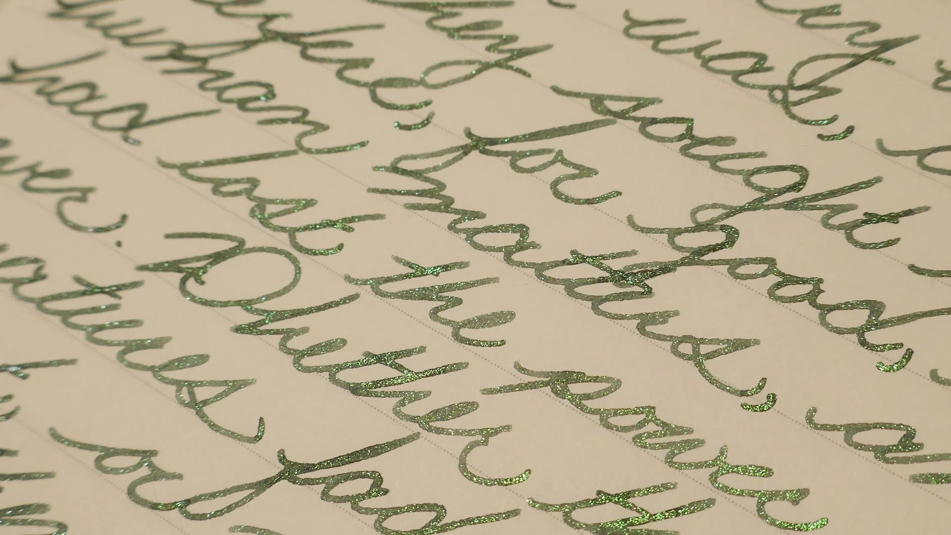 Diamine Fir & Fog print cursive macro 2