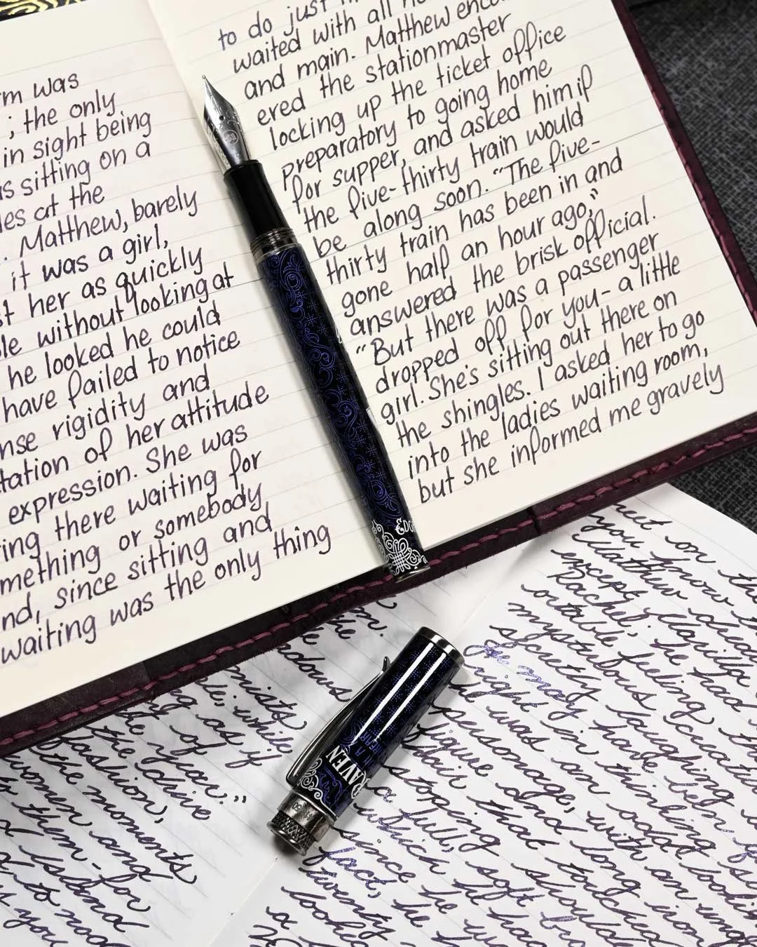 Wearingeul The Raven writing sample with Retro51 Tornado "The Raven" 3