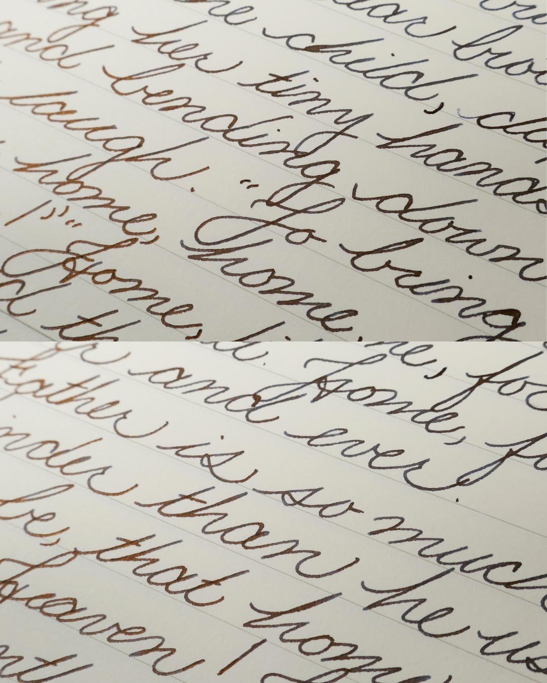 Diamine Molten Basalt cursive macro 2