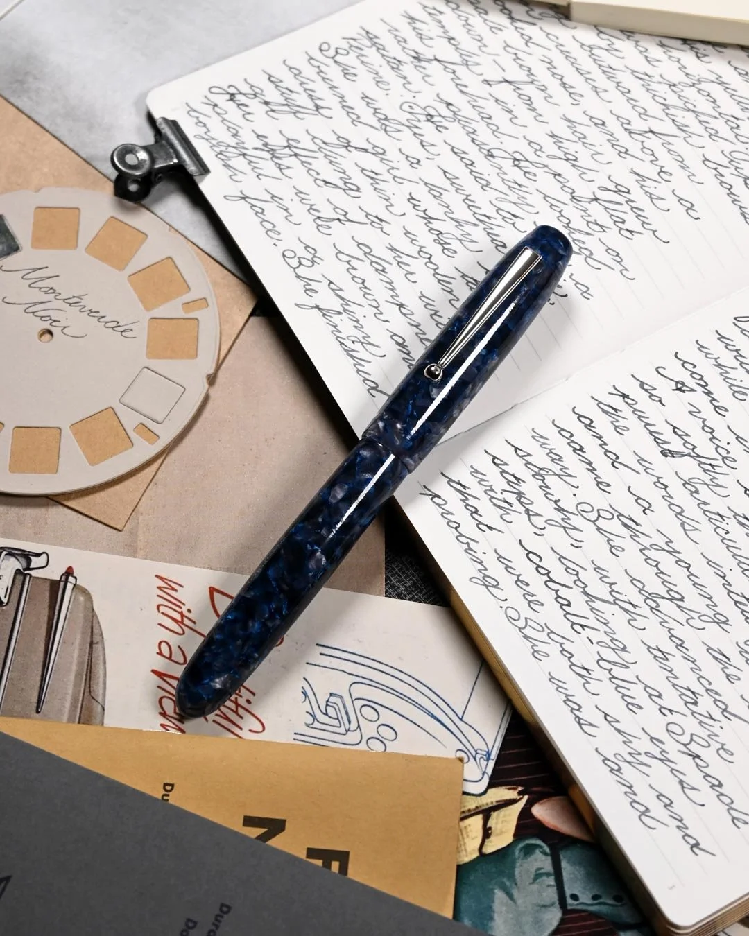 Monteverde Azure Noir writing sample with Edison Collier 3