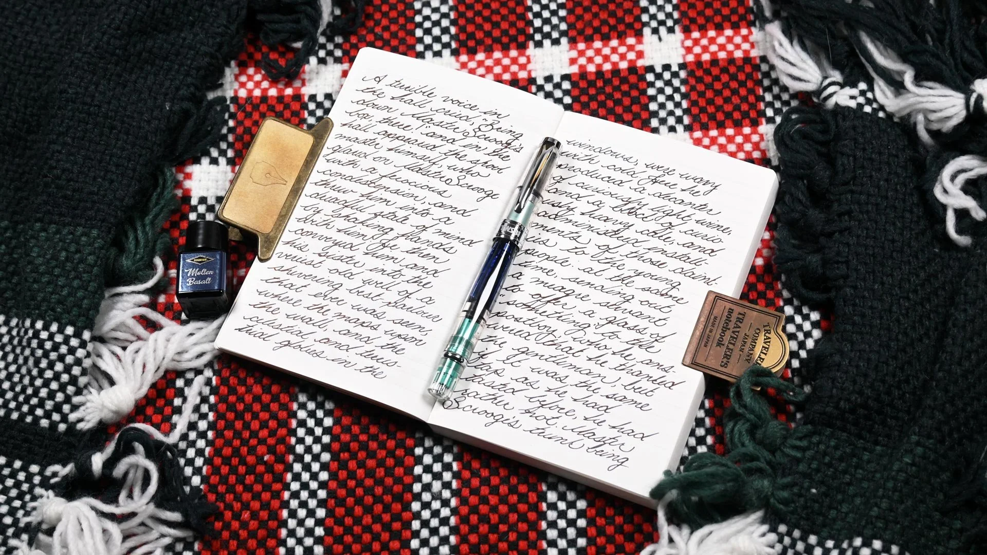 Diamine Molten Basalt writing sample 1