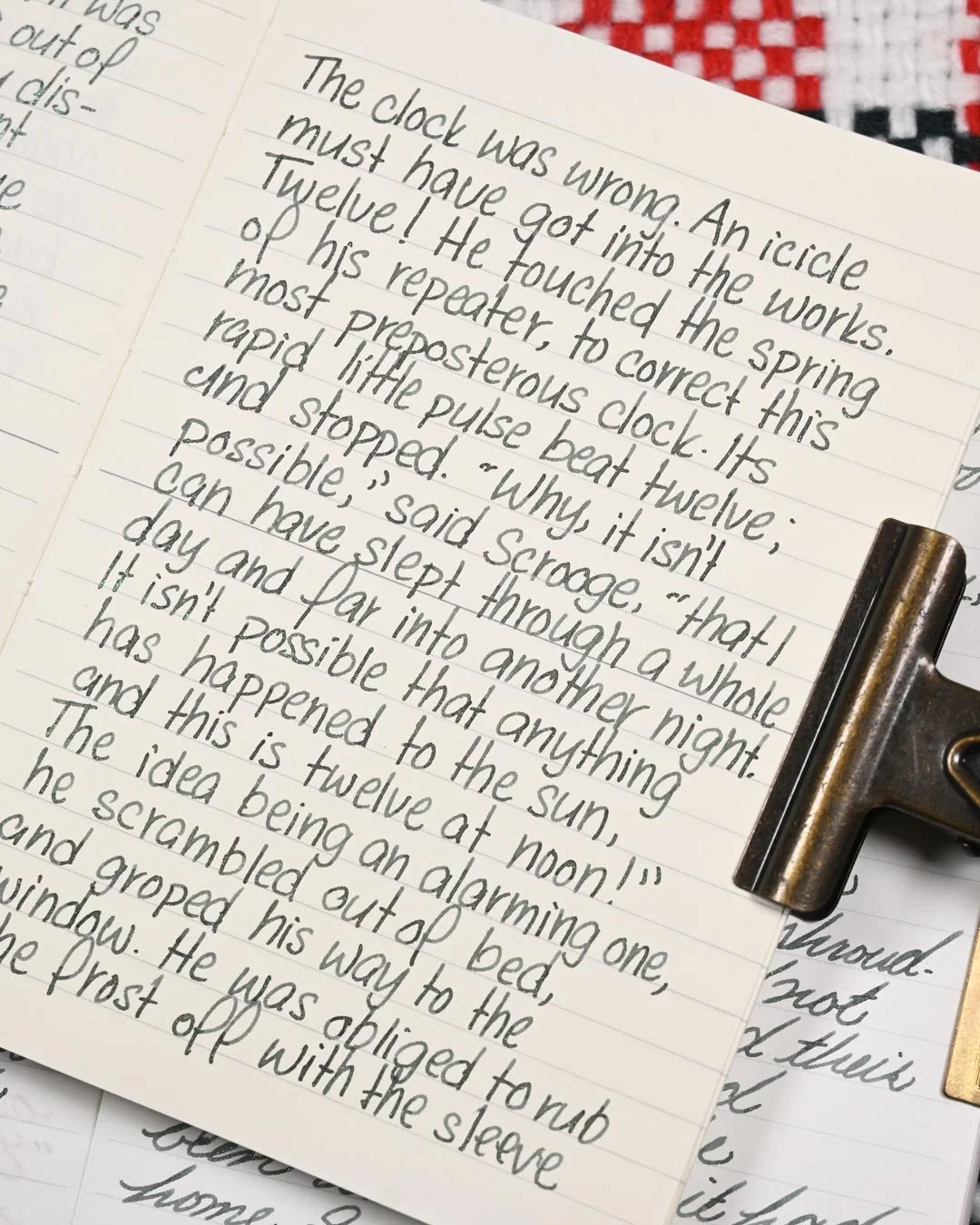 Diamine Fir & Fog writing sample 6