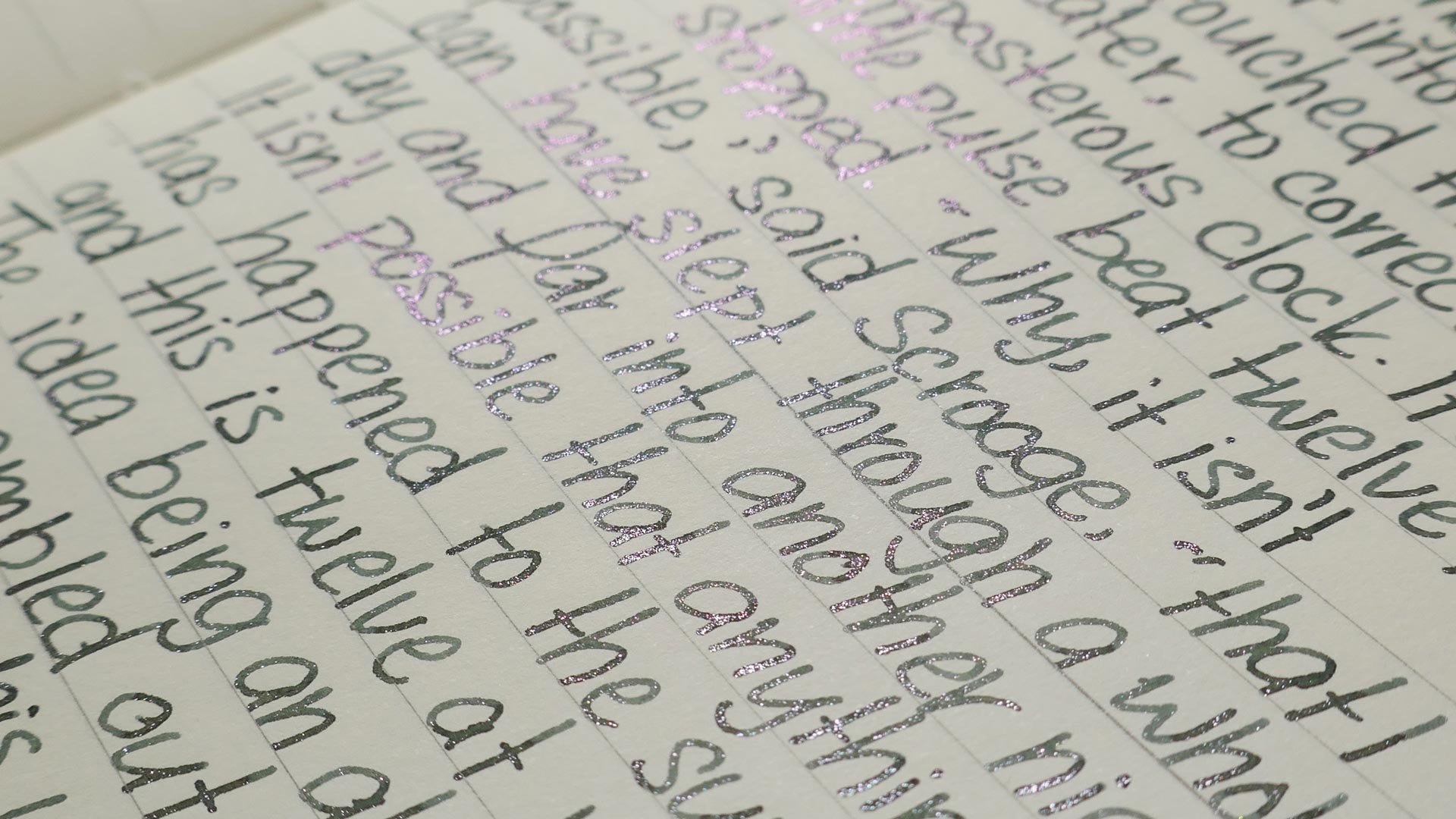 Diamine Fir & Fog print macro 2