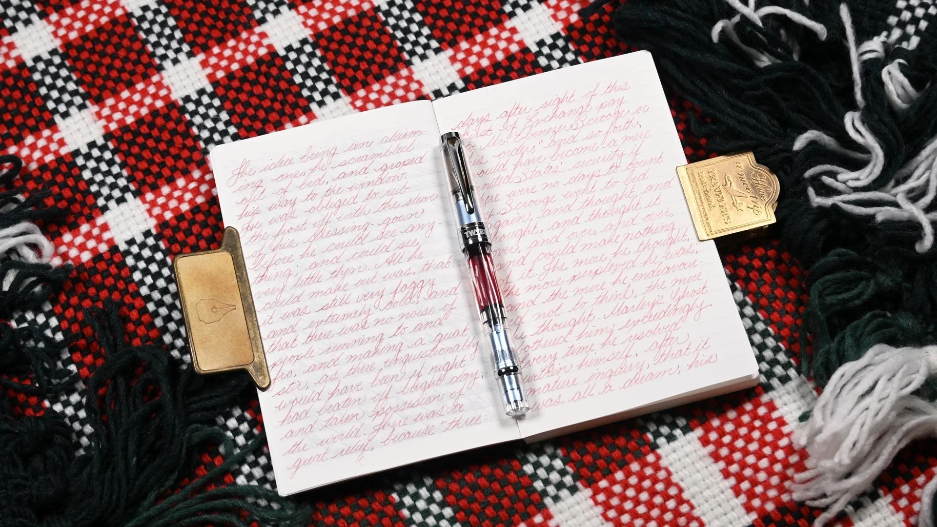 Diamine Blush writing sample 1