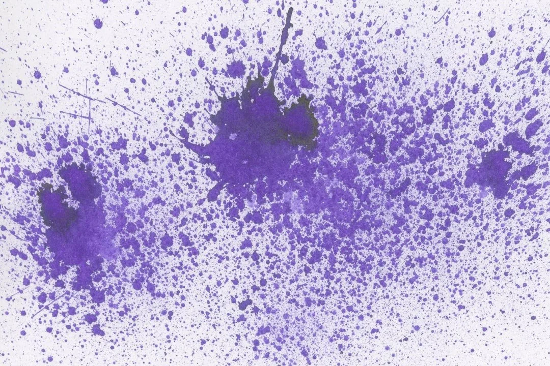 Diamine Violet ink splat