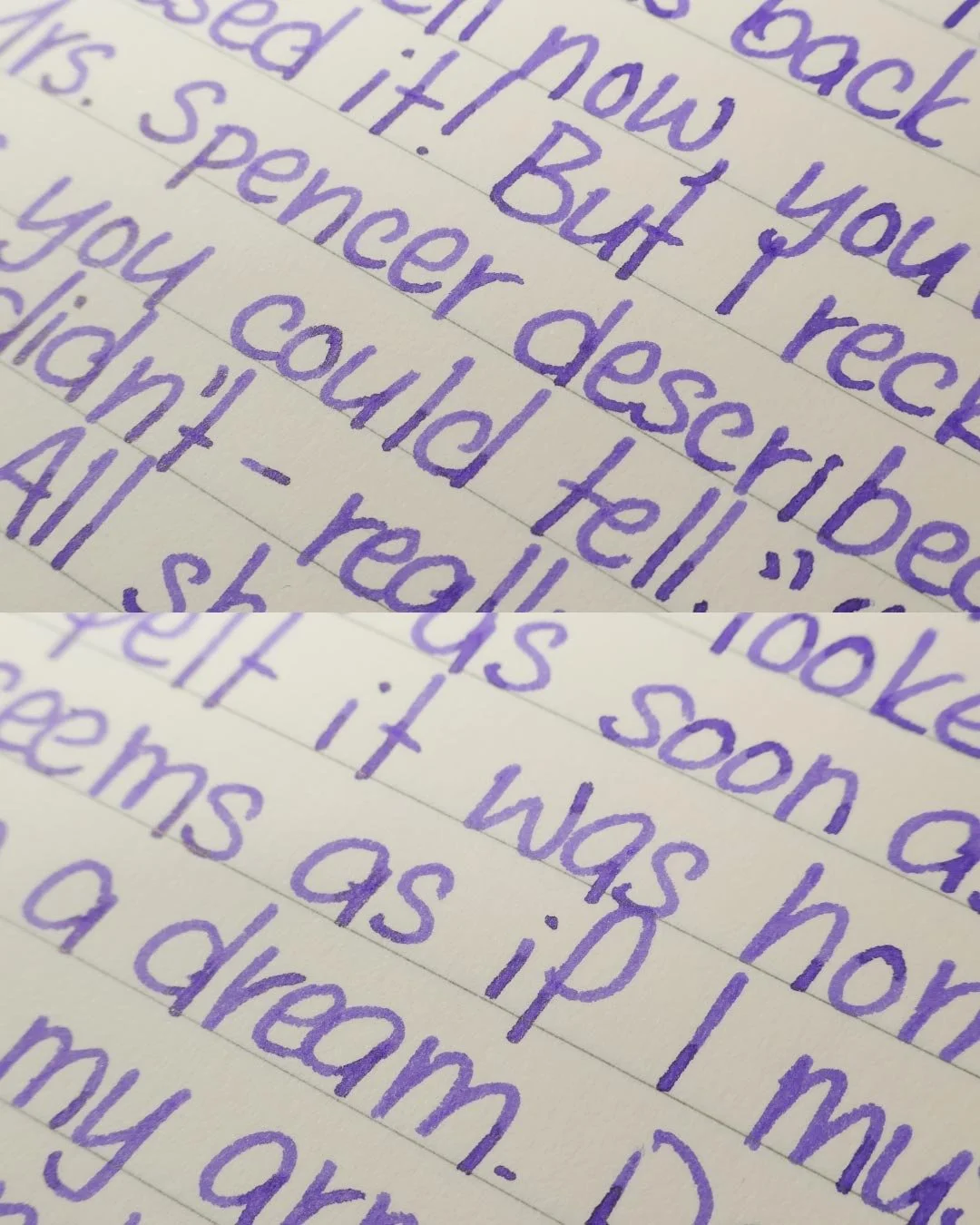 Diamine Violet cursive macro 2