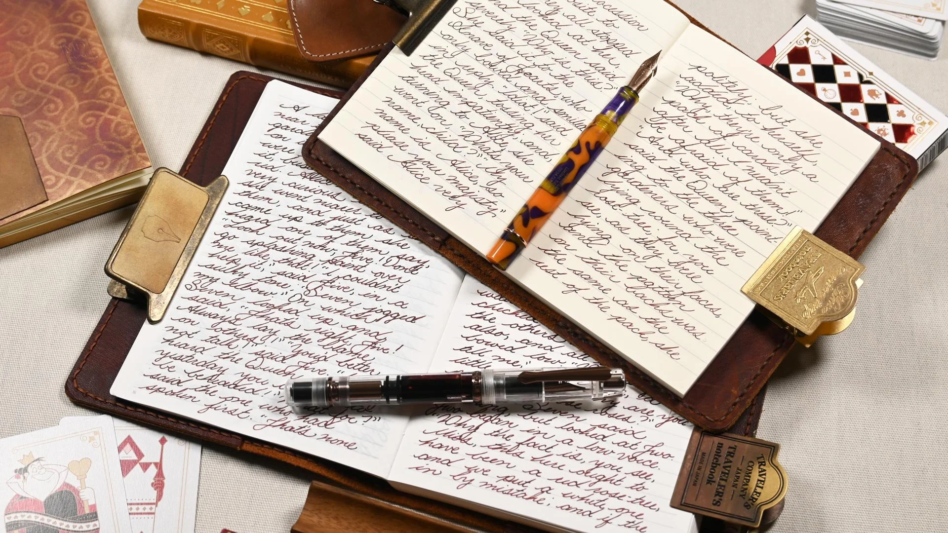 Wearingeul Queen of Hearts writing sample 2