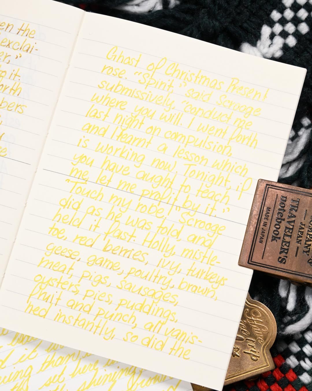 Diamine Pineapple Spritz writing sample 5