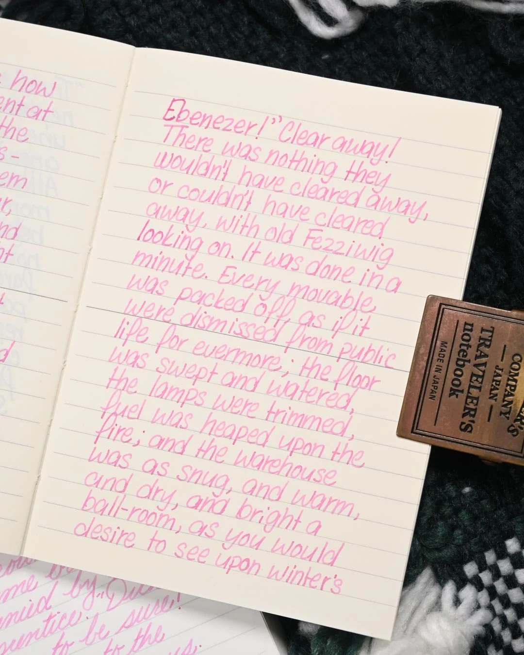 Diamine Mittens writing sample 5