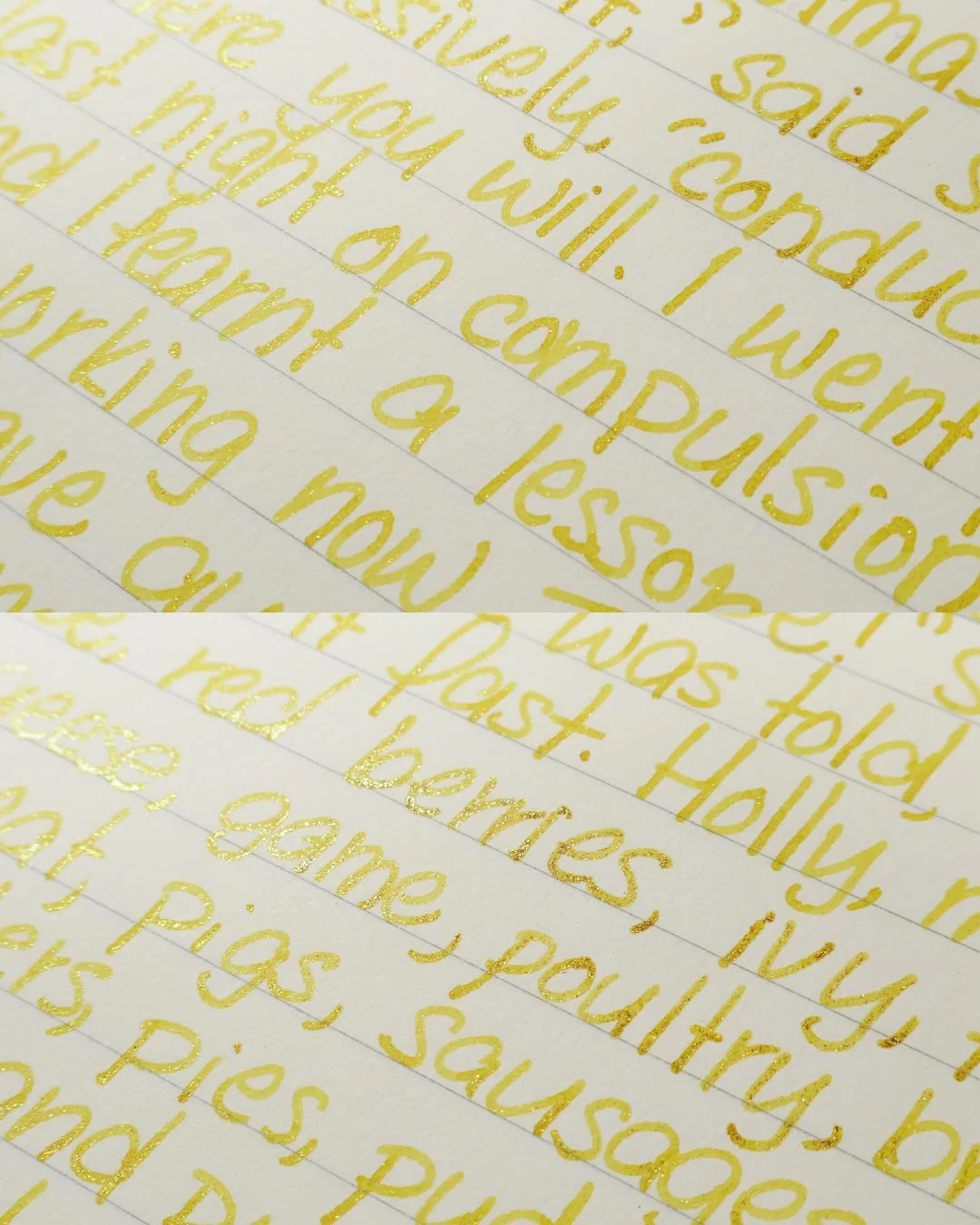 Diamine Pineapple Spritz print macro 1