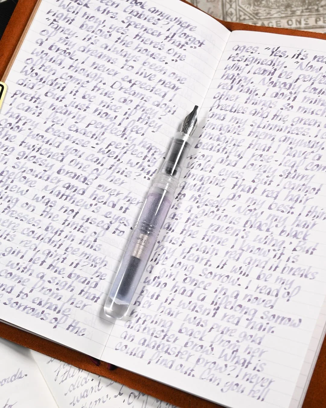 Diamine Lady Grey writing sample with Franklin Christoph Model 31 2