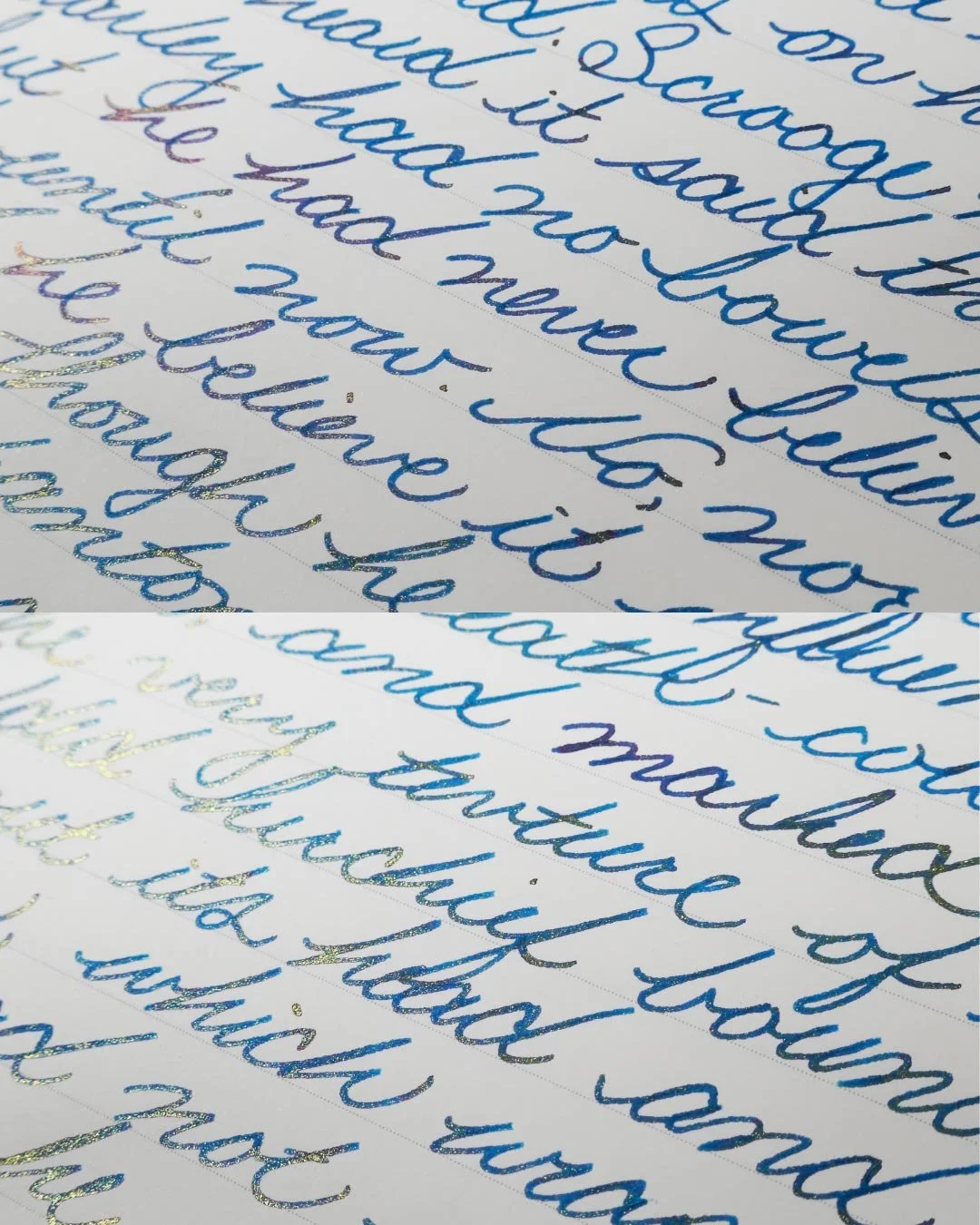 Diamine Celestial Skies cursive macro 1