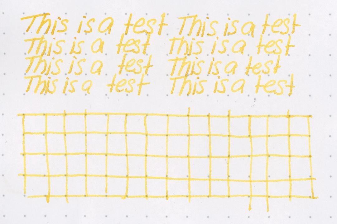 Diamine Pineapple Spritz water resistance