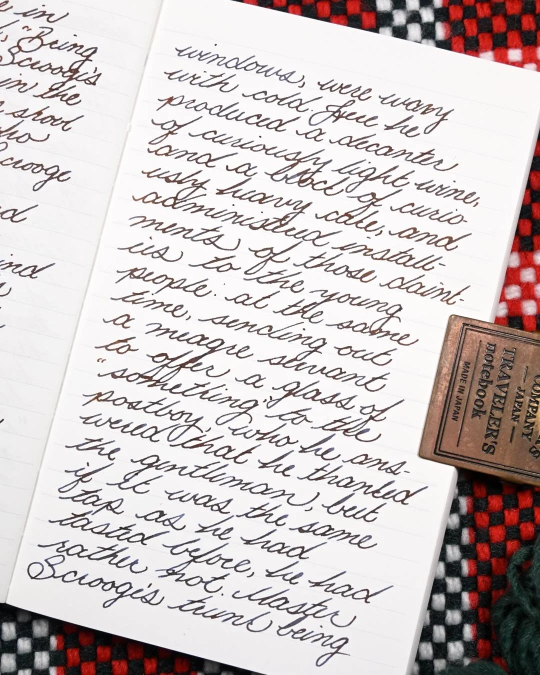 Diamine Molten Basalt writing sample 4