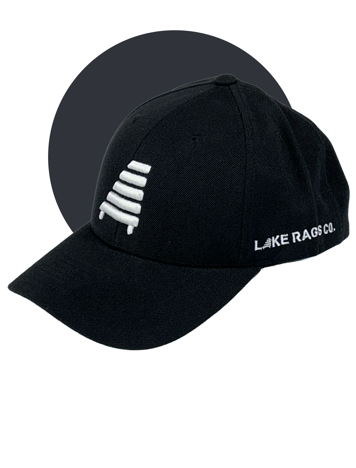 Lake Rags Co. Classic Black Snapback Hat