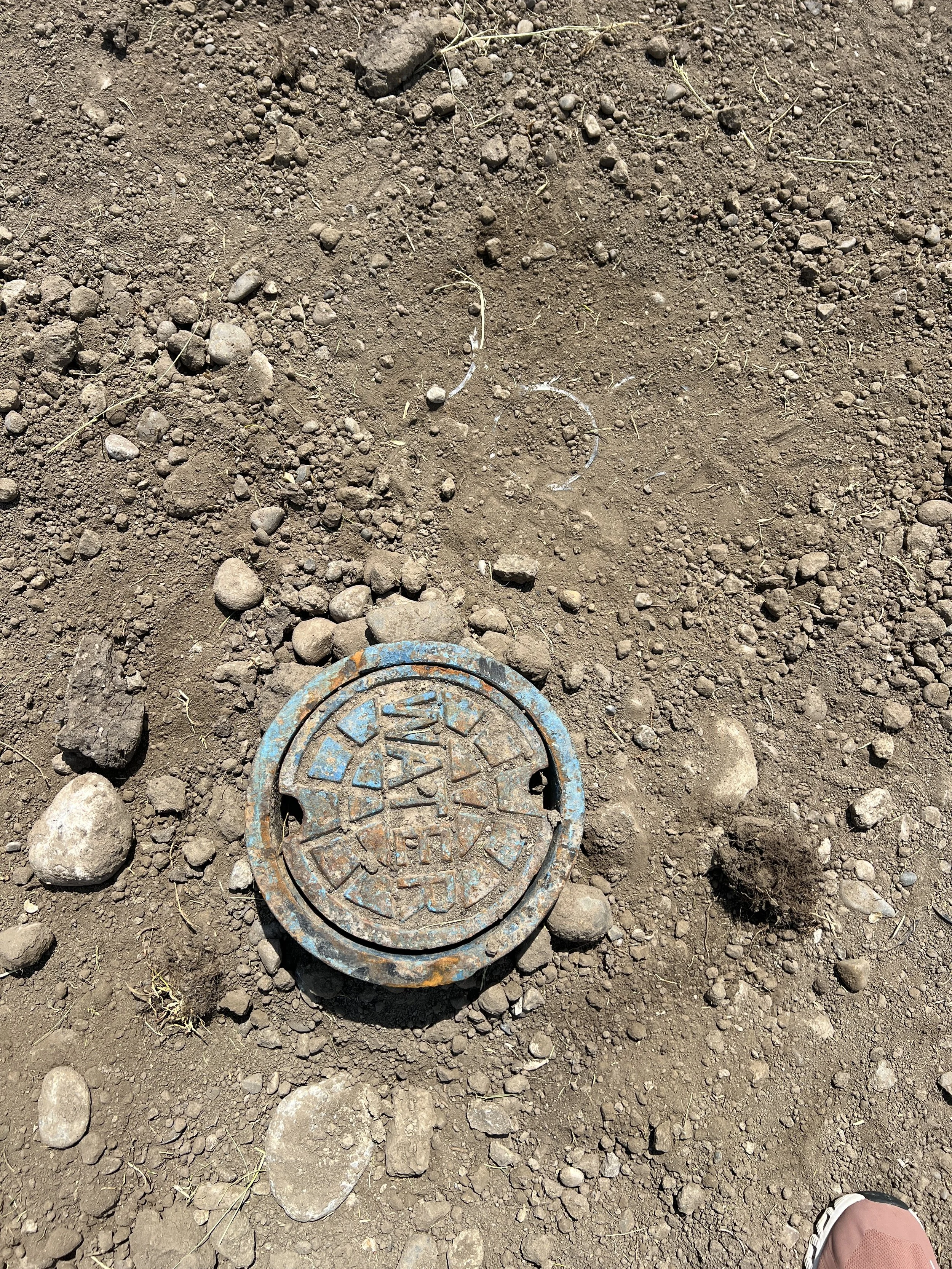 TrueGrid was cut on-site with a circular saw to accommodate utility boxes/access