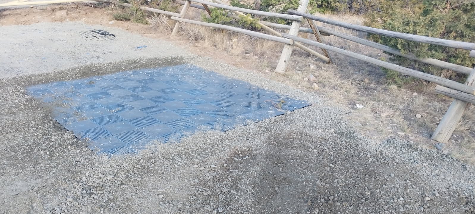 Another look at the finished TrueGrid parking area