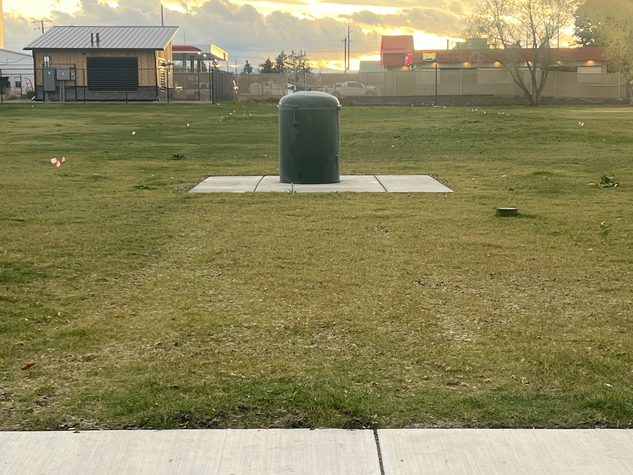 As expected, tires affect only the surface area - the TrueGrid permeable paving structure reinforces the ground overall and protects the new grass root system.