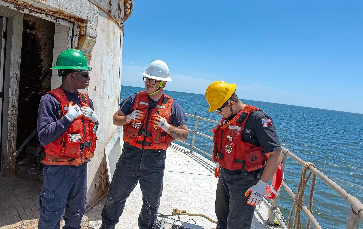 The Coast Guard came out to service the light, we installed a jib crane, bad jokes and more in our new video coming soon!