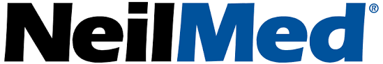 Logo de NeilMed en colores negro y azul