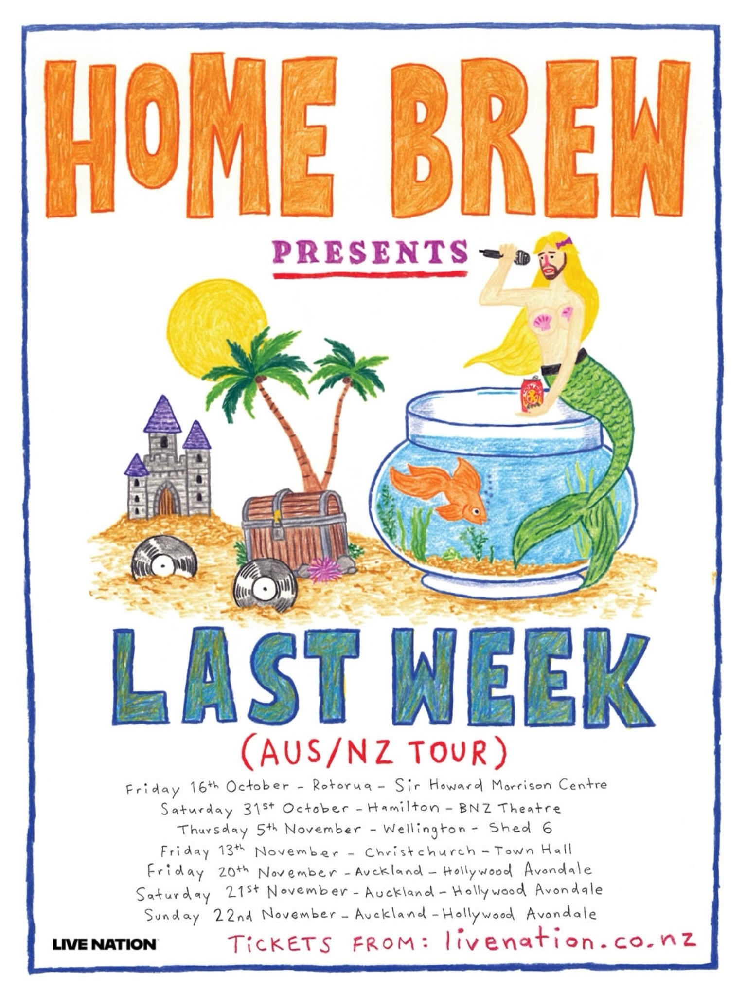 Home Brew Last Week Aus/NZ Tour, This is gonna be 🔥🔥 and most likely sellout, get tickets early 🎶🇳🇿🇦🇺