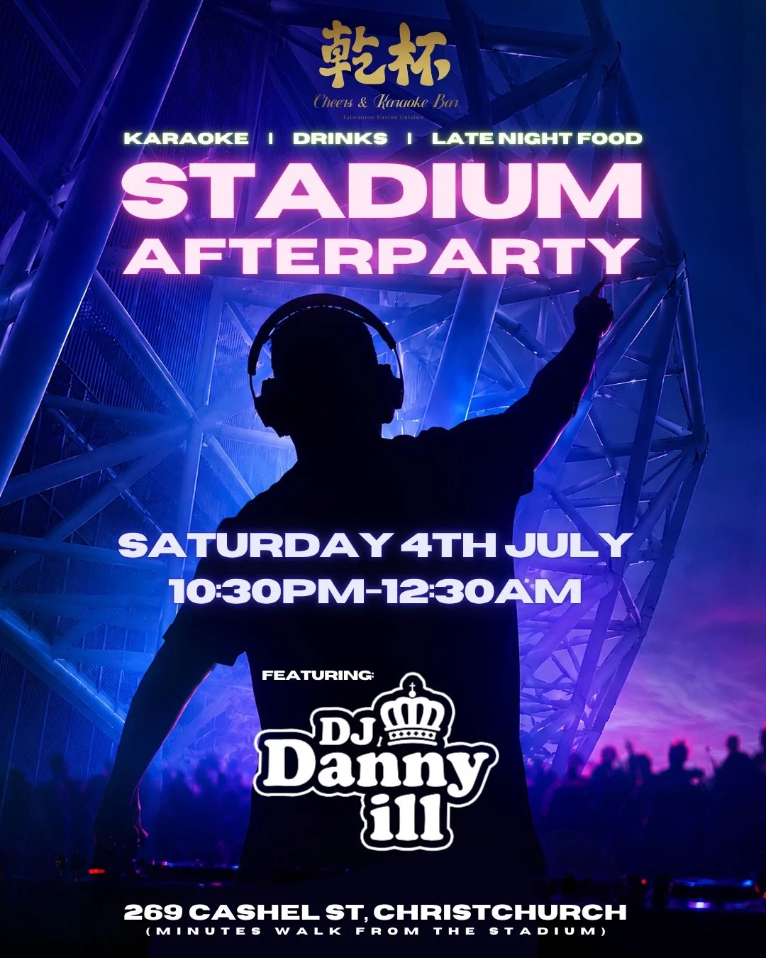 🔥 4th July &ndash; Big Night in Chch 🔥

I&rsquo;ll be kicking things off in The Club (Level 3) at One NZ Stadium before kick-off and during halftime at the All Blacks vs France test.(Come say hi if you have access)

After the final whistle, catch m
