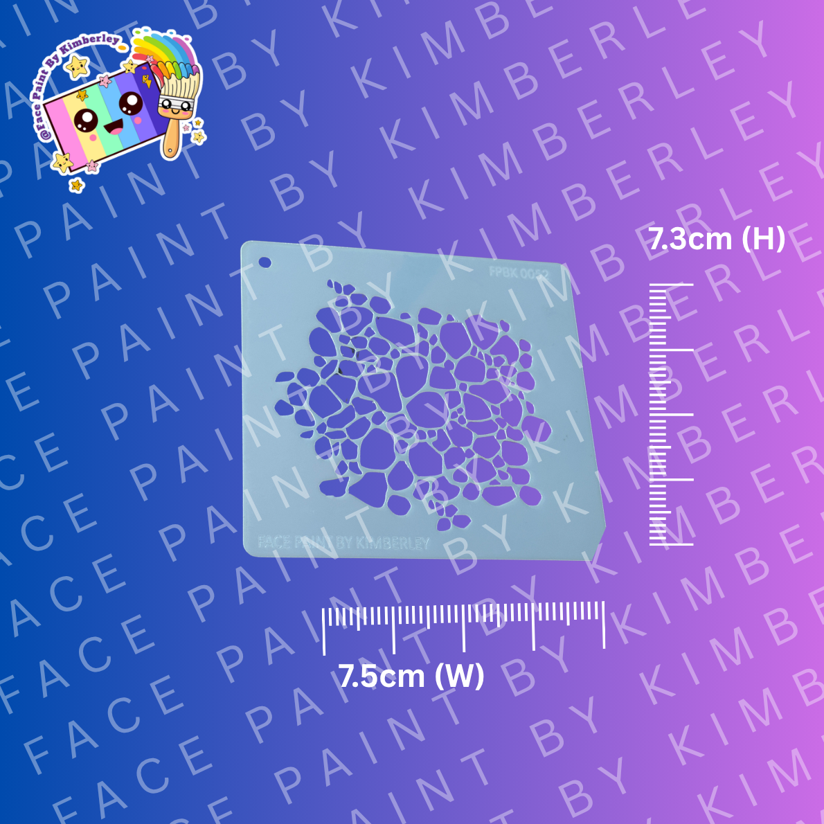 Monster Scales Stencil for face painting| Kids Party Design